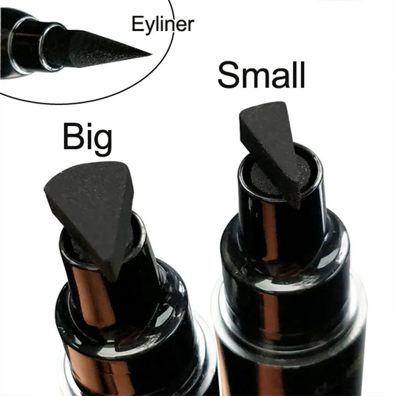 Double-Ended Waterproof Eyeliner Pen with Stamp