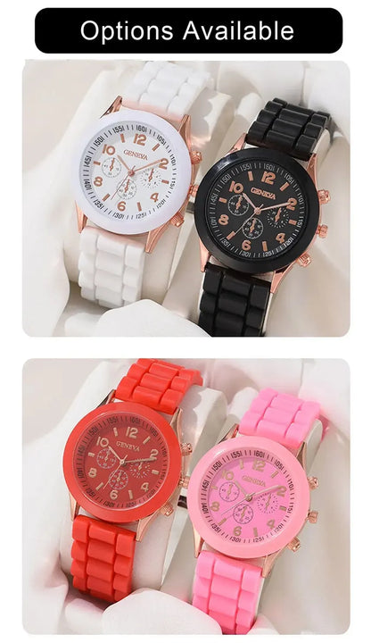 2Pcs Luxury Women's and Men's Watch Set