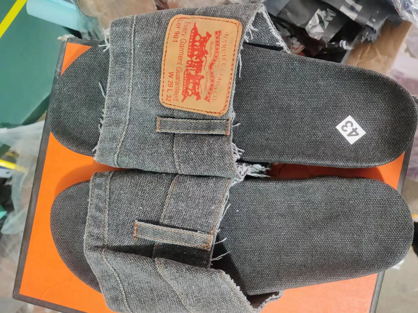 Fashion Denim Slipper Female Shoes