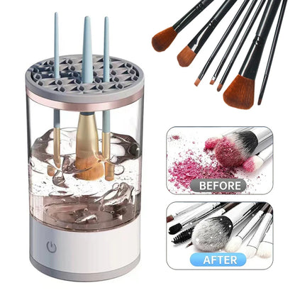 3-in-1 Auto Brush Pro: Electric Makeup Cleaner & Dryer