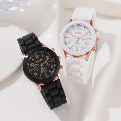 2Pcs Luxury Women's and Men's Watch Set