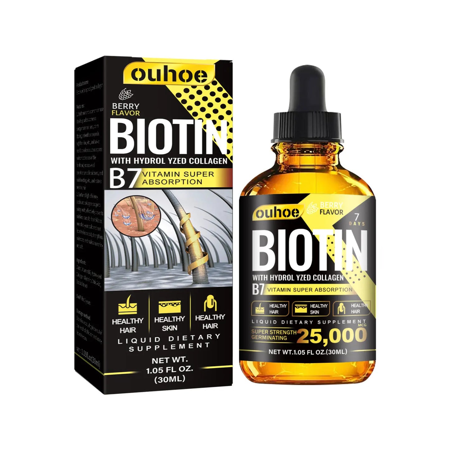 Biotin B7 & Collagen Hair Growth Oil - Follicle Activation Serum