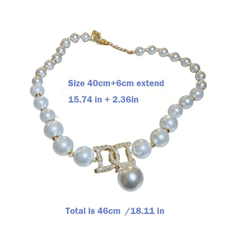 Elegant Pearl Clavicle Chain Jewelry Set