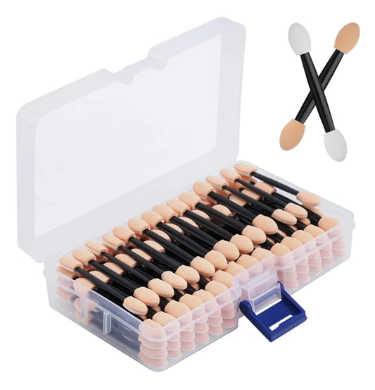 Cuttte 120PCS Dual-Sided Eyeshadow Sponge Applicators