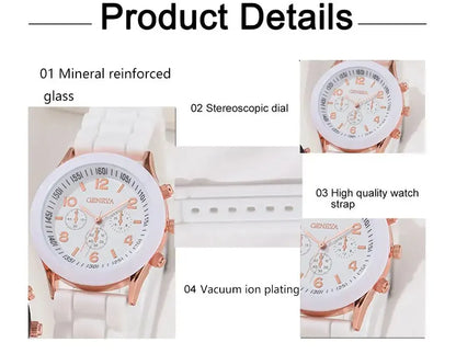 2Pcs Luxury Women's and Men's Watch Set