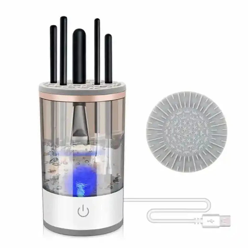 3-in-1 Auto Brush Pro: Electric Makeup Cleaner & Dryer