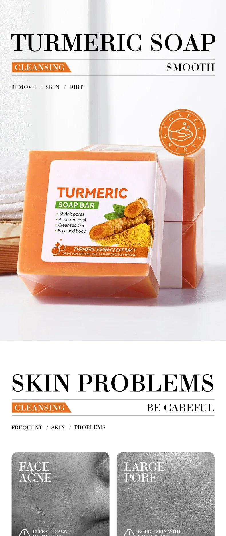 Handmade Turmeric Brightening Soap