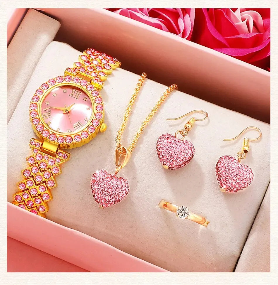 CADVAN Luxury Watch and Jewelry Set