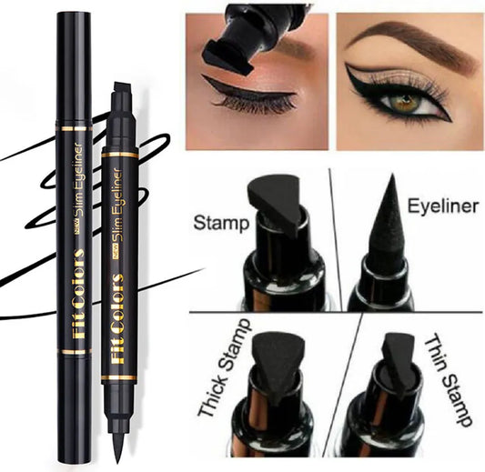 Fit Colors Dual-End Precision Eyeliner Pen: Waterproof & Fast-Drying