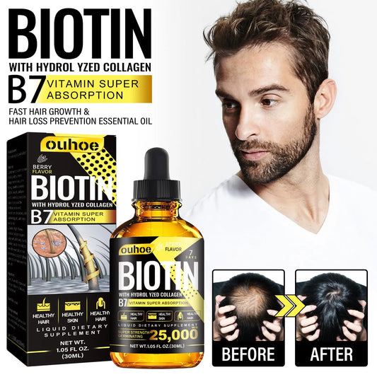 Biotin B7 & Collagen Hair Growth Oil - Follicle Activation Serum