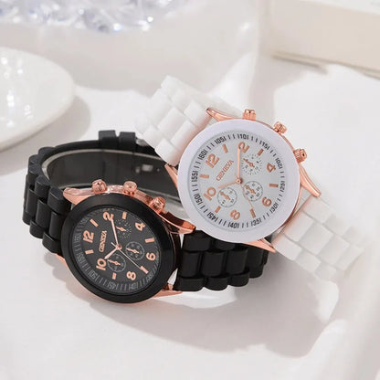 2Pcs Luxury Women's and Men's Watch Set